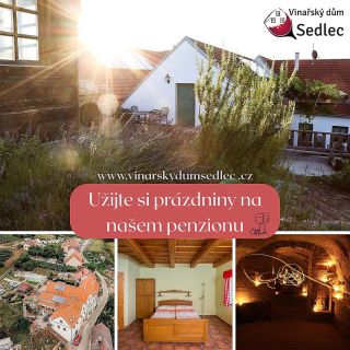 🌞 Léto klepe na dveře – už víte, kde si letos odpočinete? Užijte si prázdniny a přijeďte k nám do Vinařského domu v...